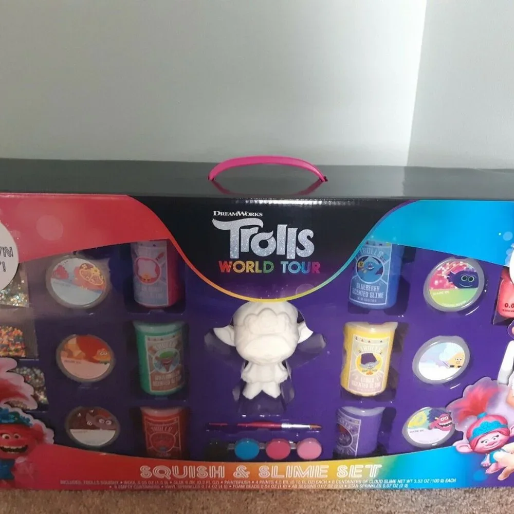 New Trolls World Tour Squish & Slime Set